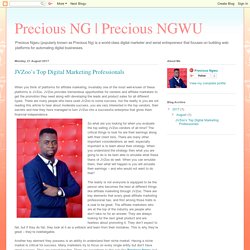 Precious NGWU: JVZoo’s Top Digital Marketing Professionals
