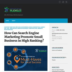 Search Engine Marketing Promote Small Business in High Ranking