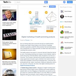 Digital marketing of health-promoting products