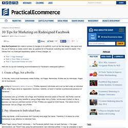 10 Tips for Marketing on Redesigned Facebook