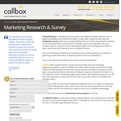 Marketing Research & Survey