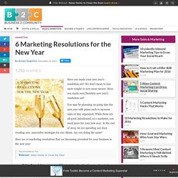 6 Marketing Resolutions for the New Year
