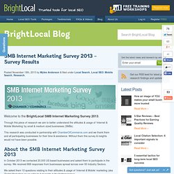 Local SEO Survey ResultsBrightLocal