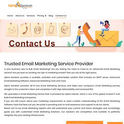 Bulk email marketing service providers