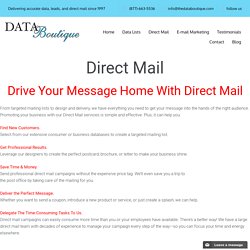 Direct Mail Marketing Services - Data Boutique