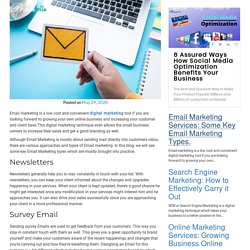 Email Marketing Services: Some Key Email Marketing Types - Brandsbello