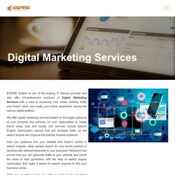 Digital Marketing Services - SEO, SMM and Web Development - ESPL