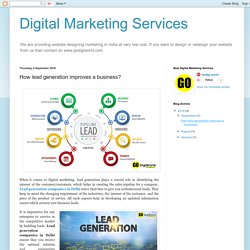 Digital Marketing Services: How lead generation improves a business?
