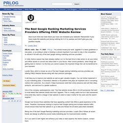 The Best Google Ranking Marketing Services Providers Offering FREE Website Review