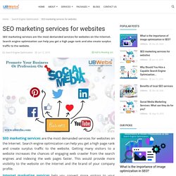 Internet marketing services