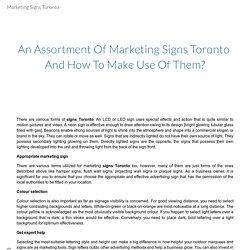 Marketing Signs Toronto
