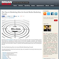 The Top 10 Marketing Sites for Social Media Marketing Trends Brian Solis