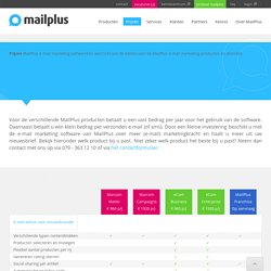 Email marketing software MailPlus