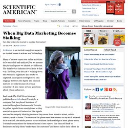 When Big Data Marketing Becomes Stalking