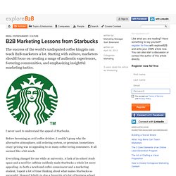 B2B Marketing Lessons from Starbucks