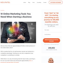10 Online Marketing Tools You Need When Starting a Business