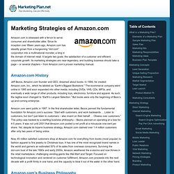 Marketing Strategies of Amazon.com