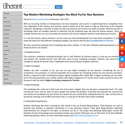 Top Modern Marketing Strategies You Must Try For Your Business