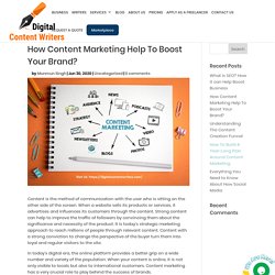 How Content Marketing Help to Boost Your Brand?