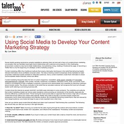 Social Media to Develop Content Marketing Strategy