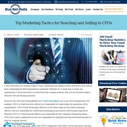 Top Marketing Tactics for Reaching and Selling to CFOs