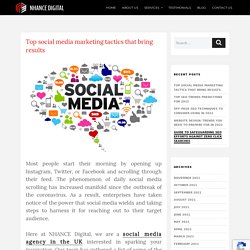 Top social media marketing tactics that bring results