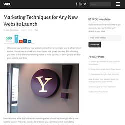 Marketing Techniques for Any New Website Launch