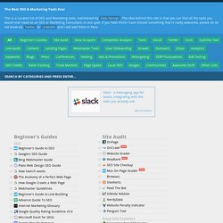 The Best SEO & Marketing Tools curated by Saijo George