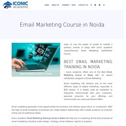 Email Marketing Training in Noida