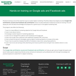 Digital Marketing Training for Google Ads & Facebook Marketing