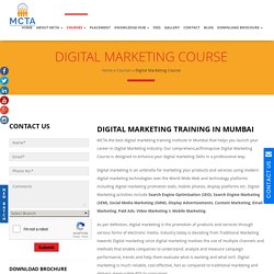 Digital Marketing Training in Mumbai at MCTA