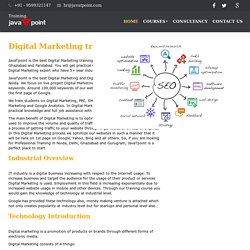 Digital Marketing Training in Noida, Delhi/NCR - JavaTpoint