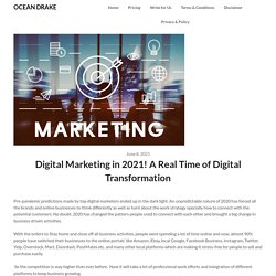 Digital Marketing in 2021! A Real Time of Digital Transformation