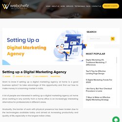 Setting up a Digital Marketing Agency - Webchefz Infotech