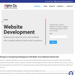 Alpha Co. Marketing & Media – Website Development