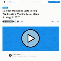 50 Video Marketing Stats to Help You Create a Winning Social Media Strategy in 2017