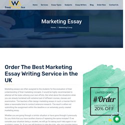 Marketing Essay Writing Service, Online Marketing Writers UK