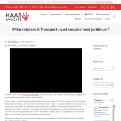 #Marketplace & Transport : quel encadrement juridique ?