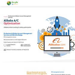 Alibaba Account Management Services –World's #1 B2B Marketplace MinisiteDesigning Company