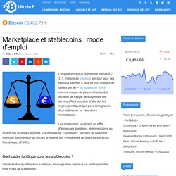Marketplace et stablecoins : mode d’emploi