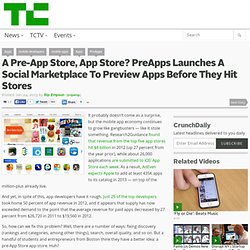 A Pre-App Store, App Store? PreApps Launches A Social Marketplace To Preview Apps Before They Hit Stores