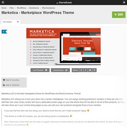 Marketica - Marketplace WordPress Theme - WordPress