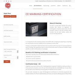 CE Marking Certification France