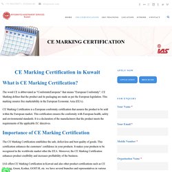 CE Marking Certification in Kuwait