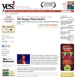 Nic Marks: What is the Happy Planet Index?