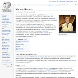 Marlene Sanders - Wikipedia