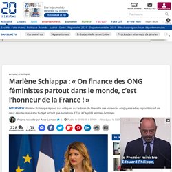Marlène Schiappa : « On finance des ONG féministes partout dans le monde, c’est l’honneur de la France ! »