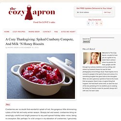 Grand Marnier-Spiked Cranberry and Pear Compote