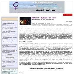 Maroc : Le business du sexe