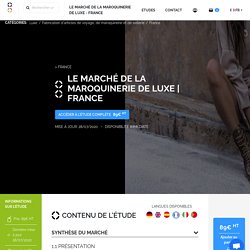 Le marché de la maroquinerie de luxe - France